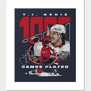 T.J. Oshie Washington 1000 Games Posters and Art